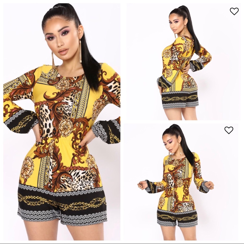 Cougar Romper - Mustard